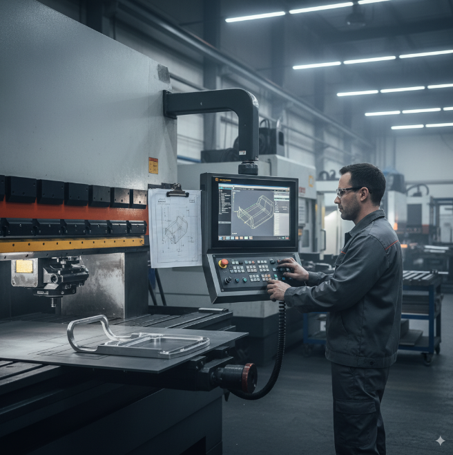  precision custom sheet metal forming with press brake